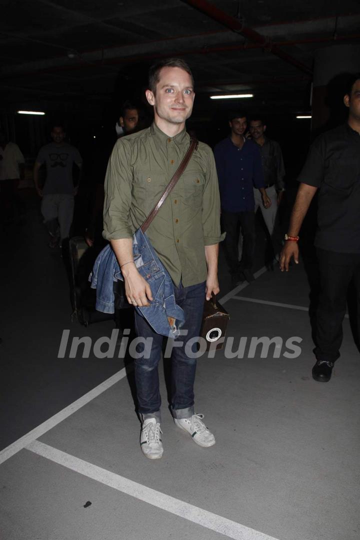 Elijah Wood Snapped at Airport