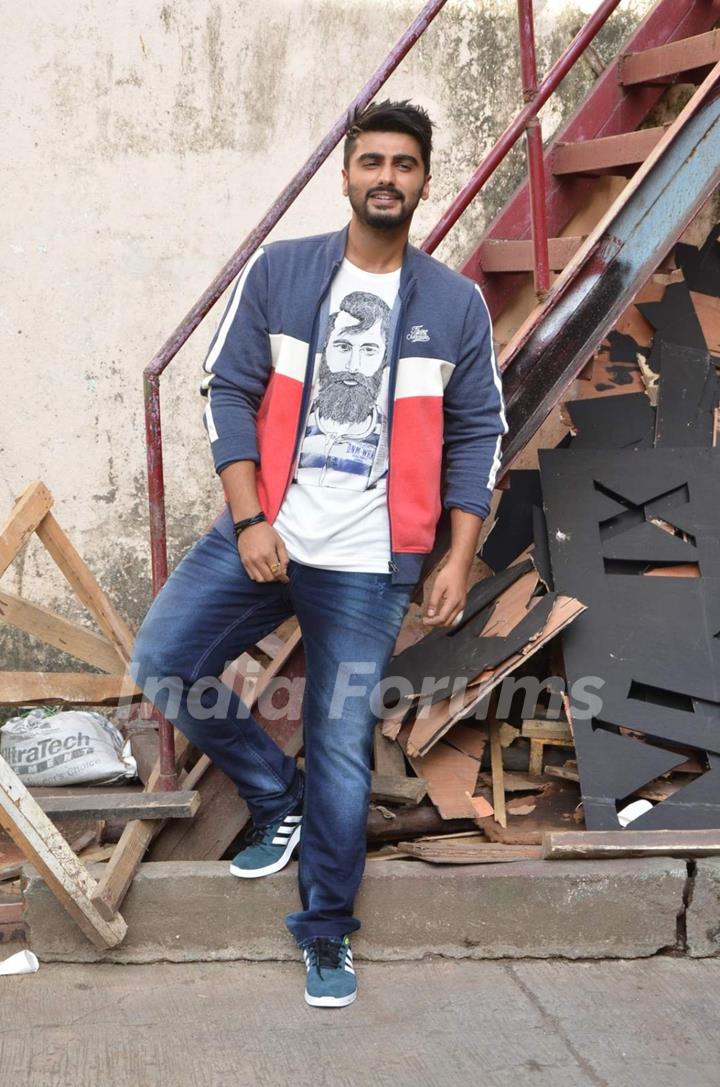 Arjun Kapoor Poses During a Shoot for Flying Machine
