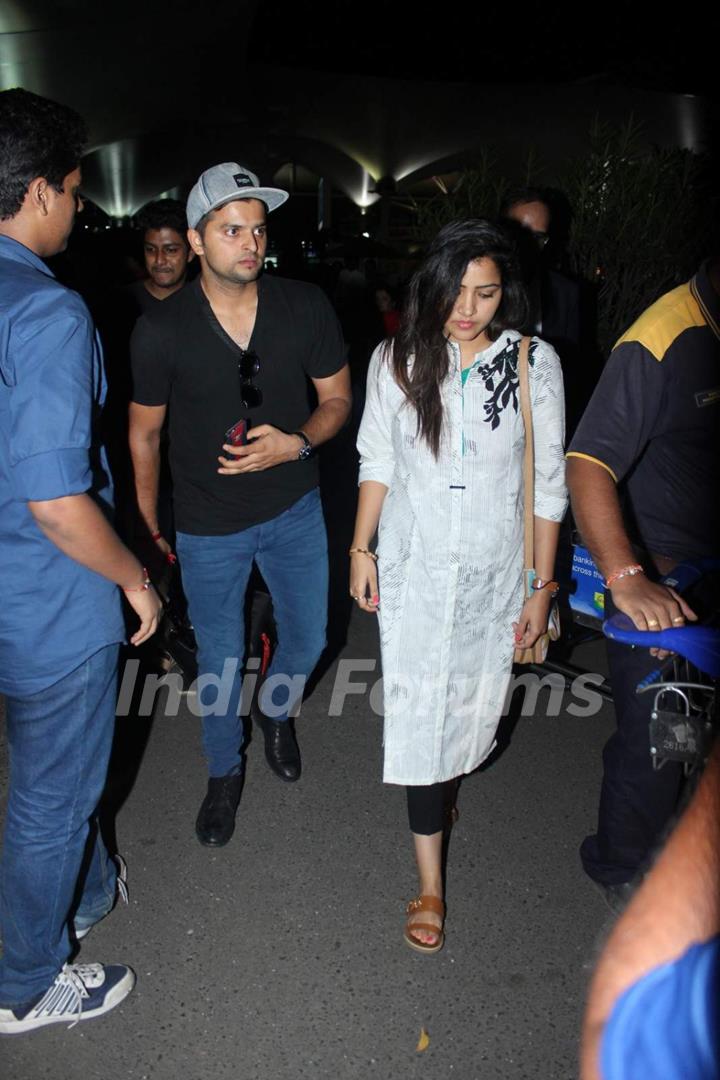 Suresh Raina Snapped at Airport