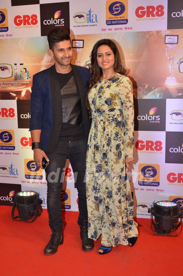 Ravi Dubey and Sargun Mehta at GR8 ITA Awards