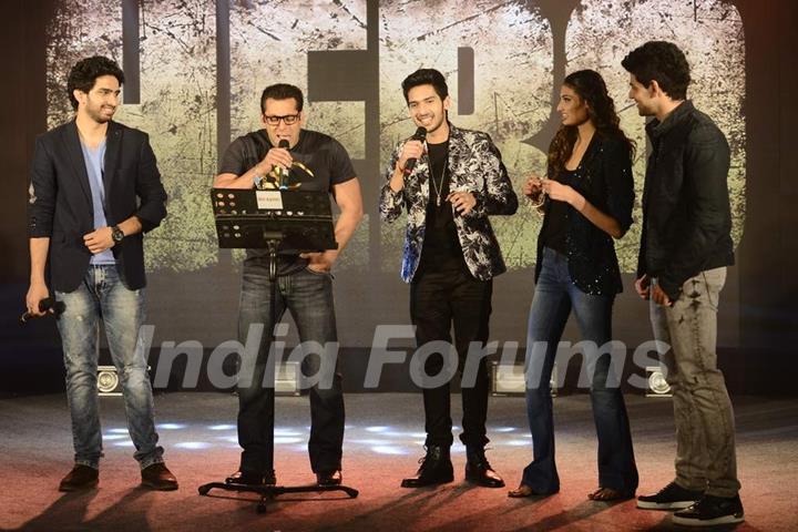 Salman Sings at Music Launch of 'Hero'