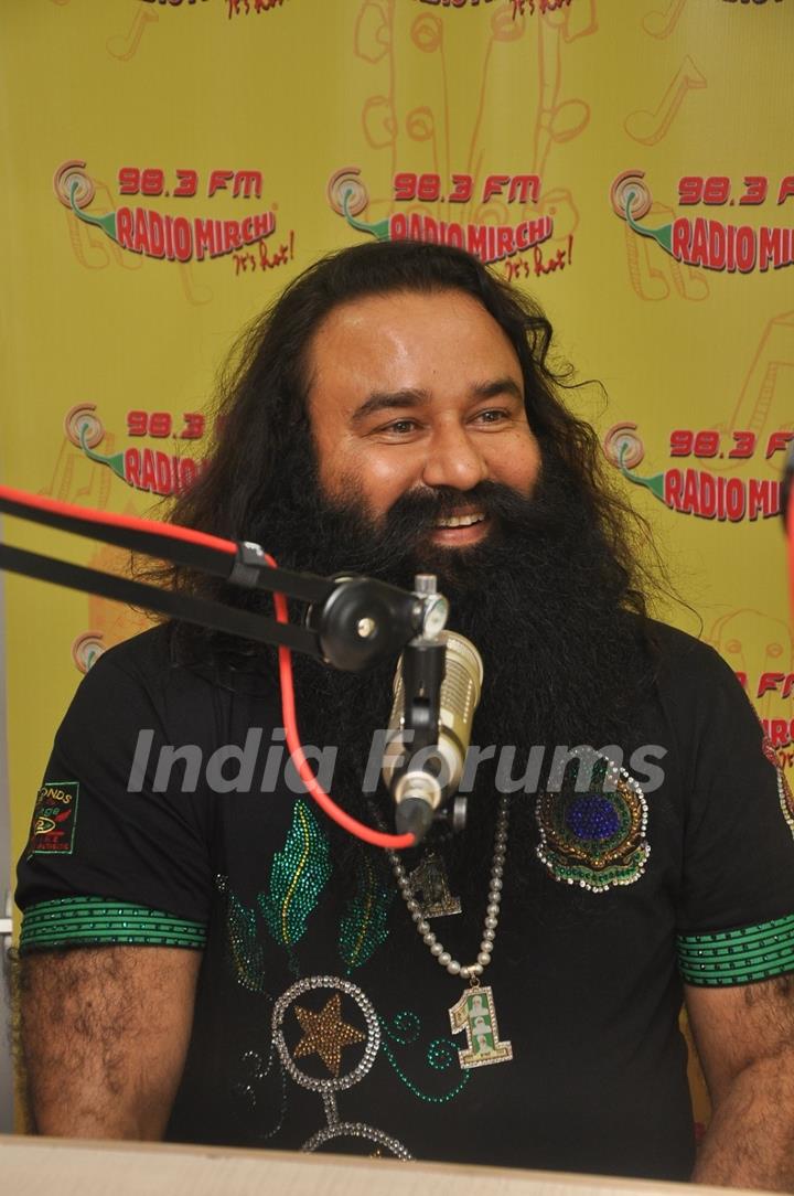 Gurmeet Ram Rahim Singh at Promotion of MSG 2 at Radio Mirchi