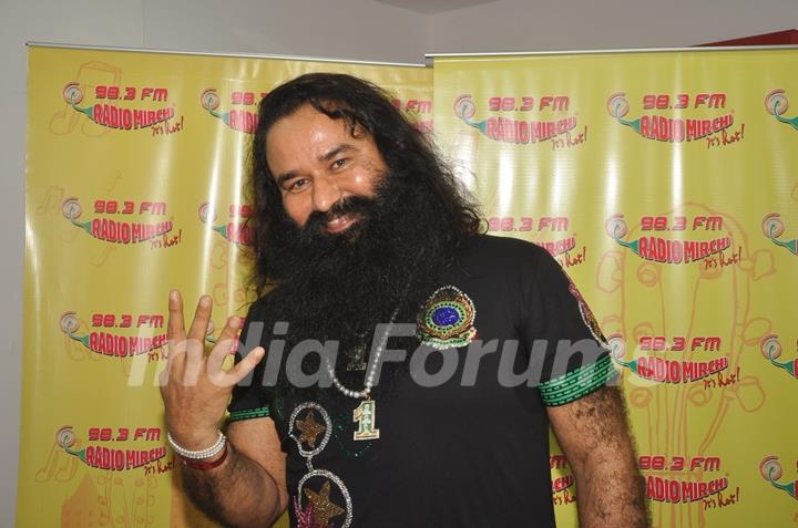 Gurmeet Ram Rahim Singh at Promotion of MSG 2 at Radio Mirchi