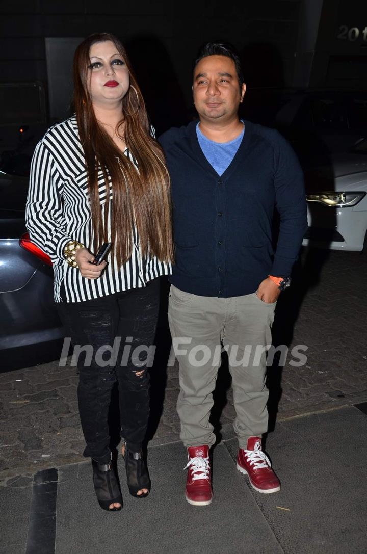 Ahmed Khan With His Wife at Song Launch of Jazbaa