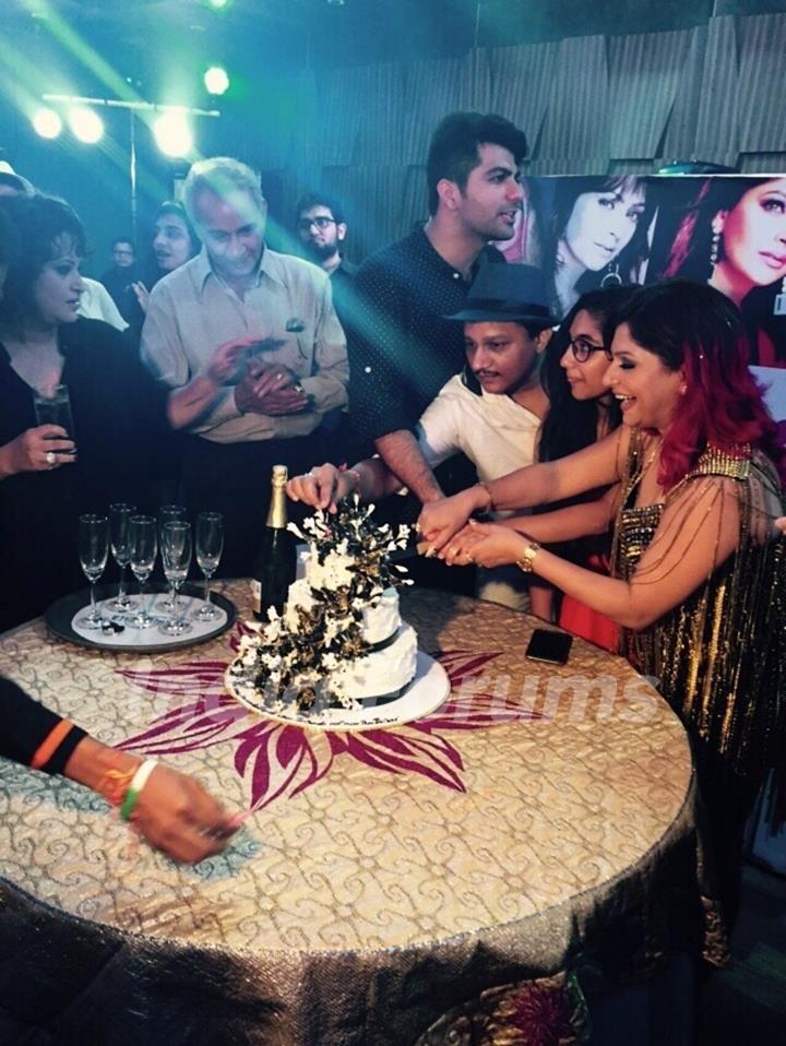 Janvi Vora Cuts  the Cake at Her Birthday Bash