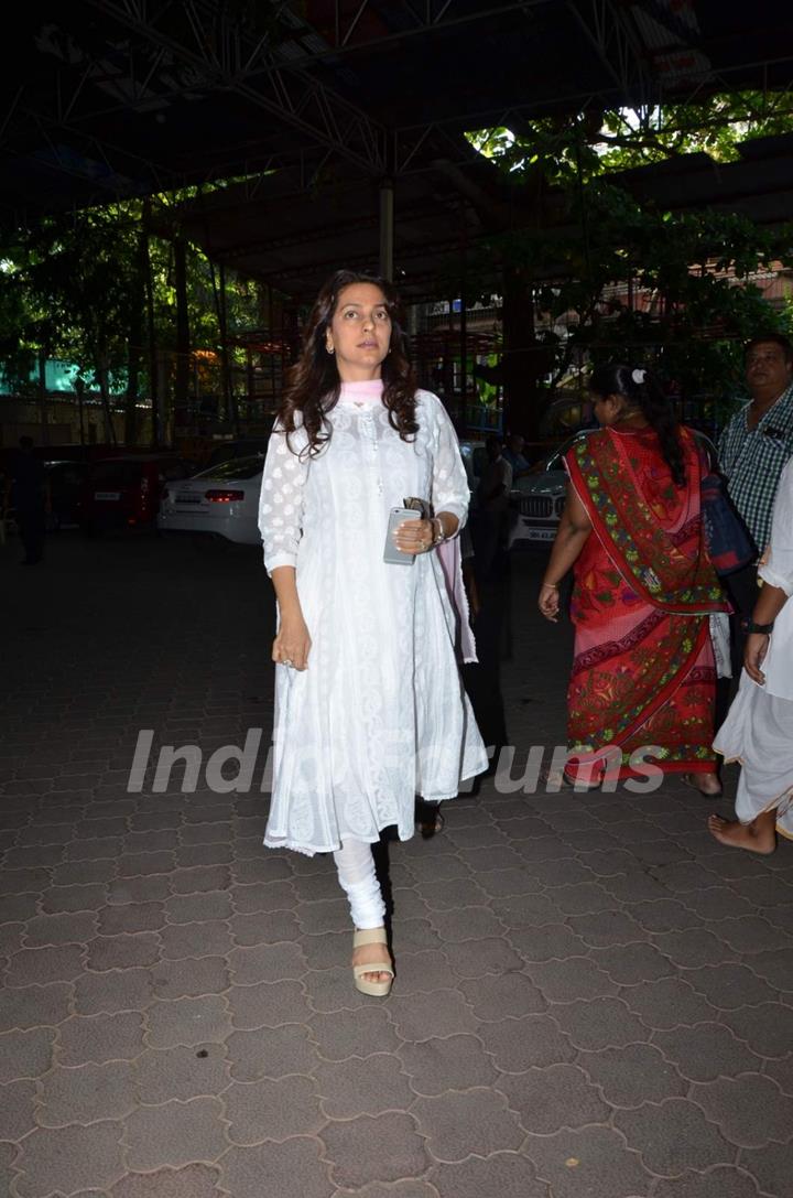 Juhi Chawla at Aadesh Shrivastava's Prayer Meet