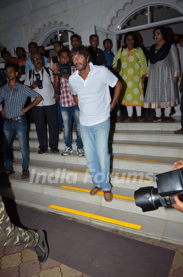 Chunky Pandey at Aadesh Shrivastava's Prayer Meet