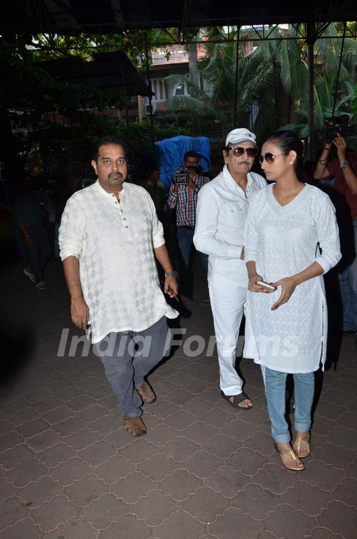 Shankar Mahadevan at Aadesh Shrivastava's Prayer Meet