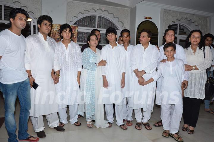 Aadesh Shrivastava's Family at his Prayer Meet