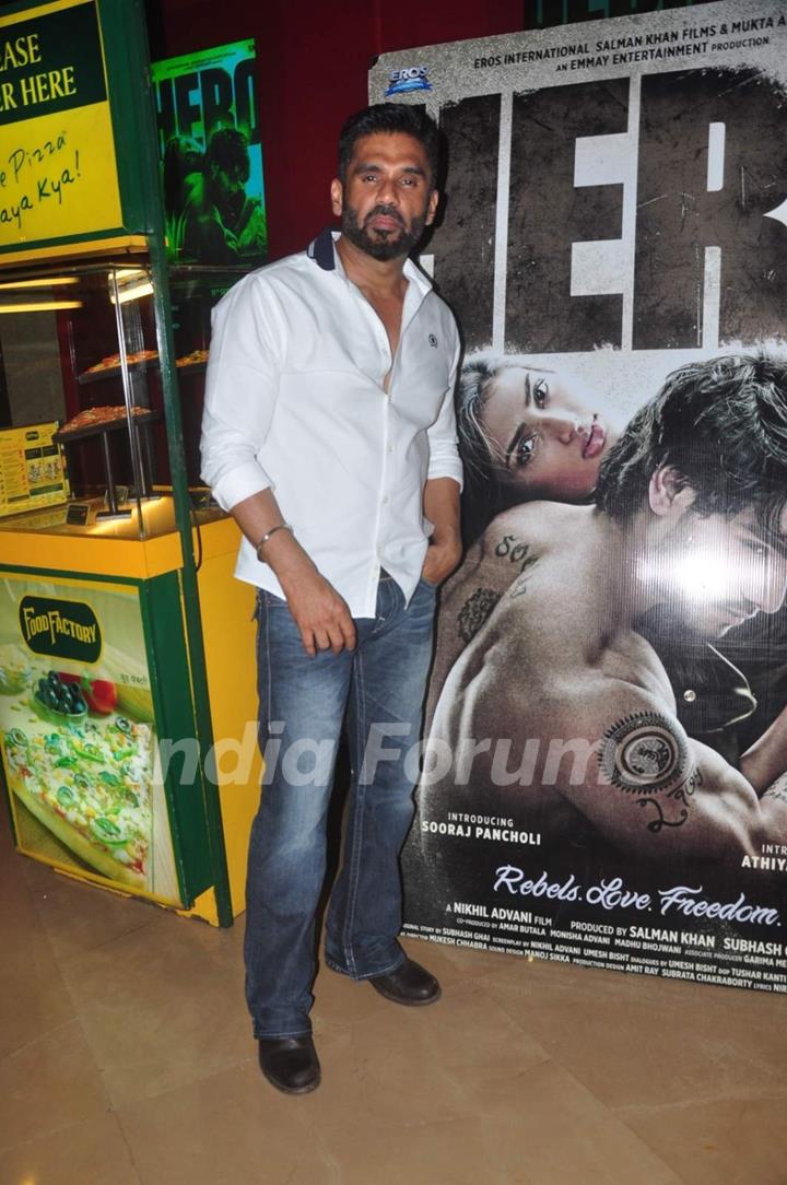 Suniel Shetty at Special Screening of 'Hero'