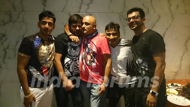 Sajid, Harmeet, Anjjan at Manmeet's Birthday Bash