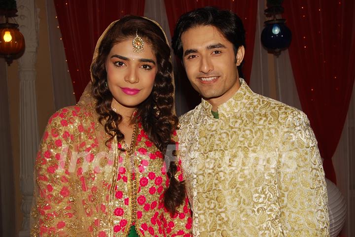 Anjum Fakih and Rafi Malik on The Sets of Tere Sheher Mein