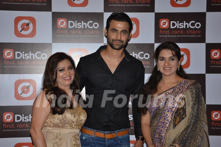 Fida Shaw, Freddy Daruwala and Shaina NC at DishCo App Launch