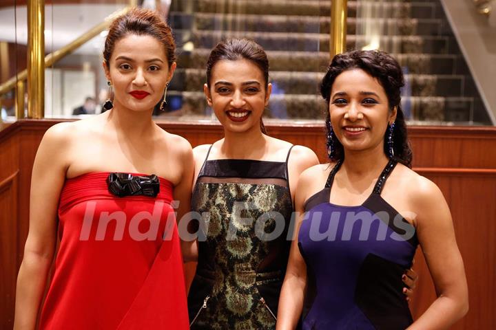 Surveen Chawla, Radhika Apte and Tannishtha Chatterjee at 'Parched' Premiere at TIFF