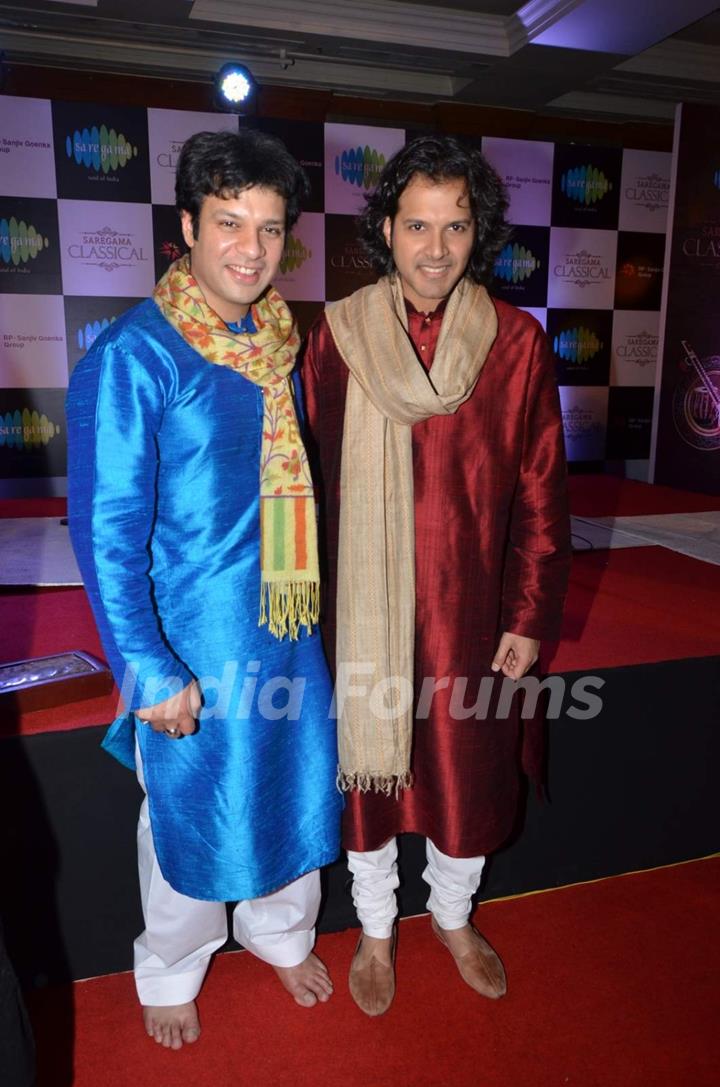 Amaan Ali and Ayaan Ali Khan at Saregama Launches Classical Music App