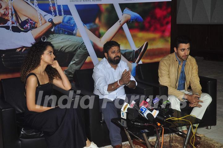 Kangana Ranaut, Nikhil Advani and Imran Khan for Promotions of Katti Batti