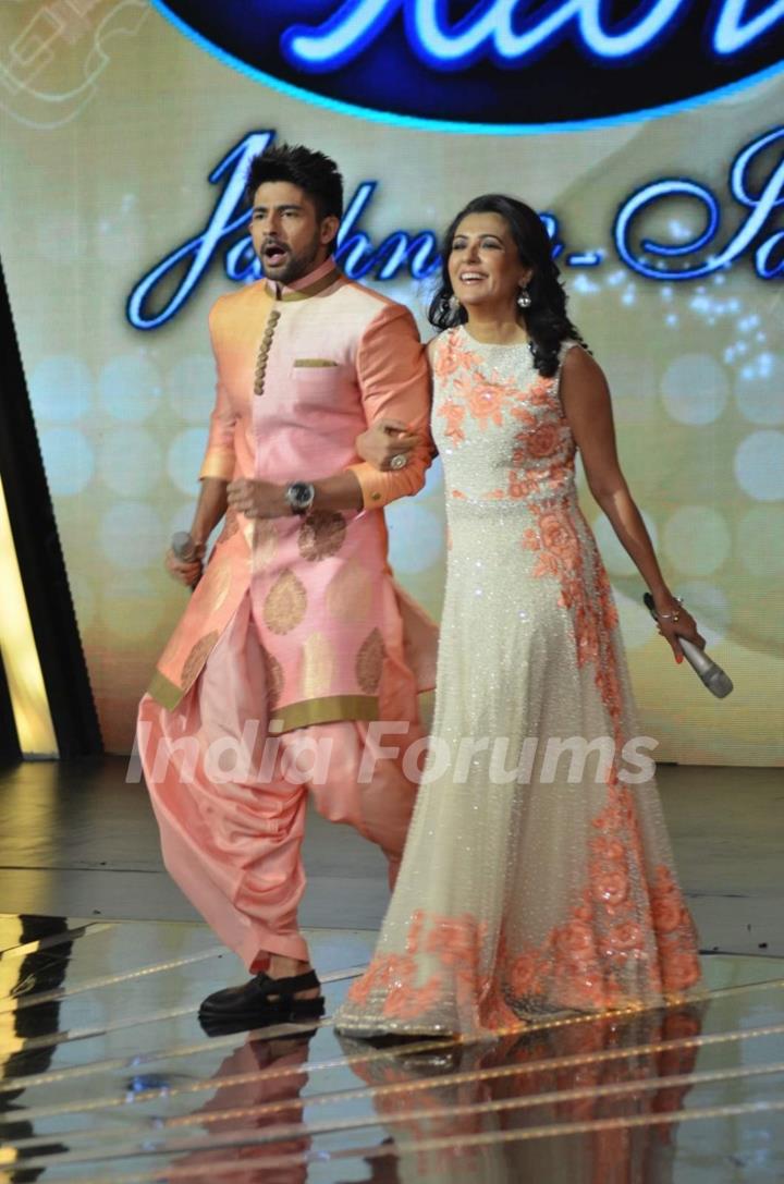 Hussain Kuwajerwala and Mini Mathur at Indian Idol Special Episode With Mini Mathur and Farah Khan