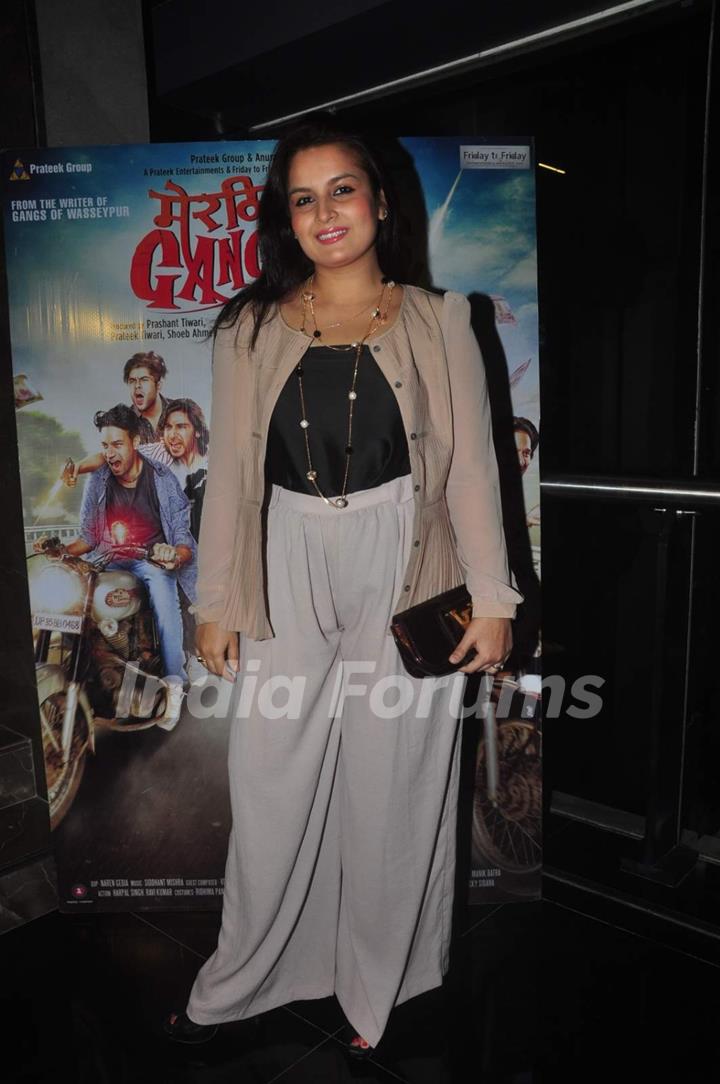 Priyanka Bassi at the Premiere of Meeruthiya Gangsters