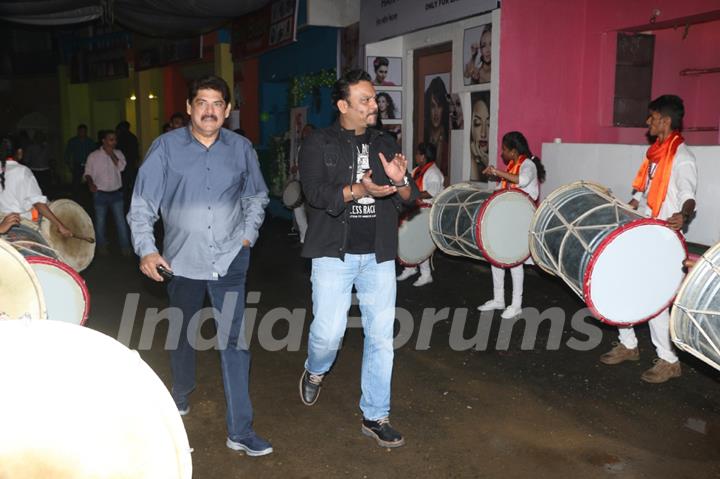 Pankaj Dheer with Rahul  Tewary at Siddharth Kumar Tewary's Birthday Bash