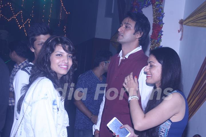 Saurabh Raj Jain and Wife at Siddharth Kumar Tewary's Birthday Bash