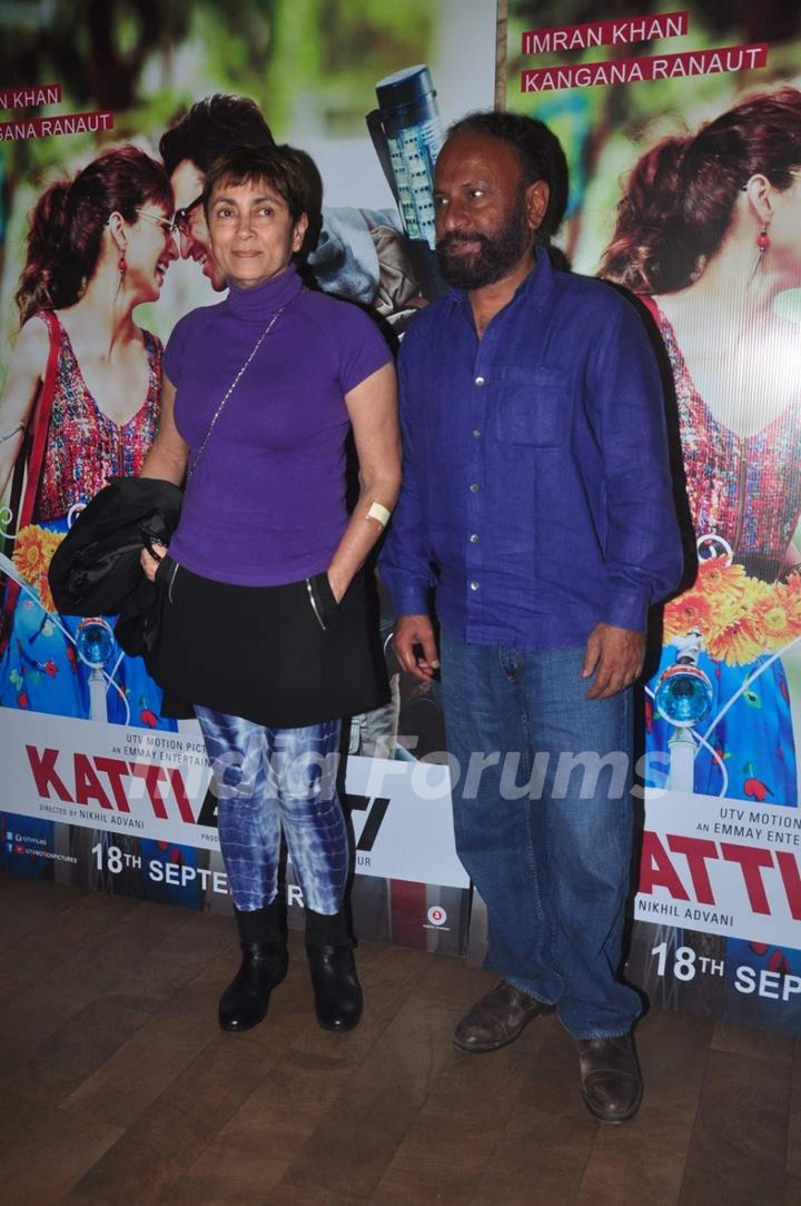 Ketan Mehta and Deepa Sahi pose for the media at the Special Screening of Katti Batti