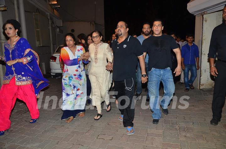 Salman Khan's Ganesh Visarjan Procession