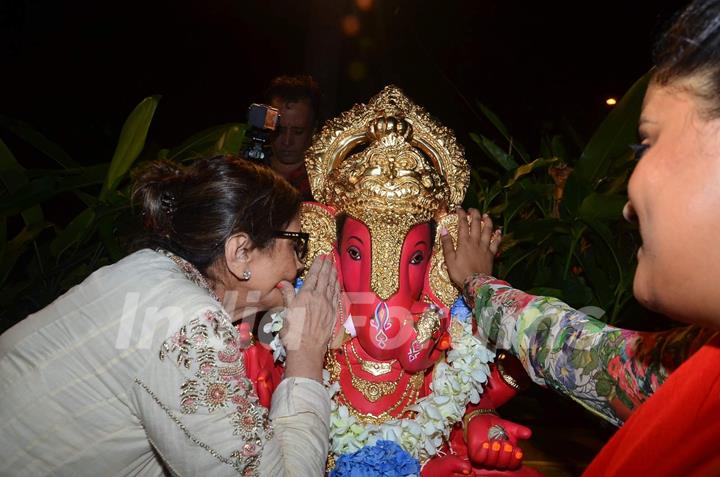 Salma Khan Before Ganesh Visarjan