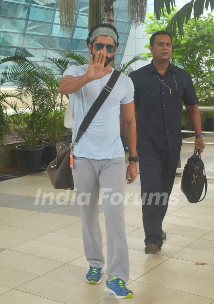 Farhan Akhtar snapped at Airport