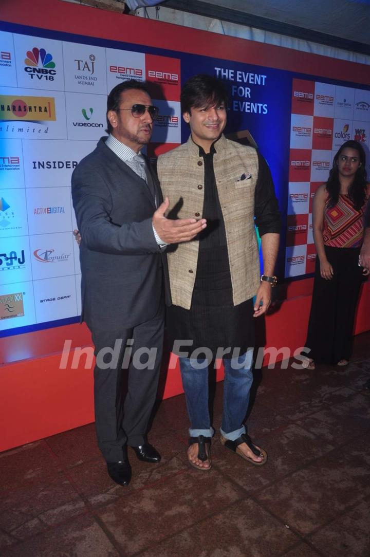Vivek Oberoi and Gulshan Grover at the Glow Show Event