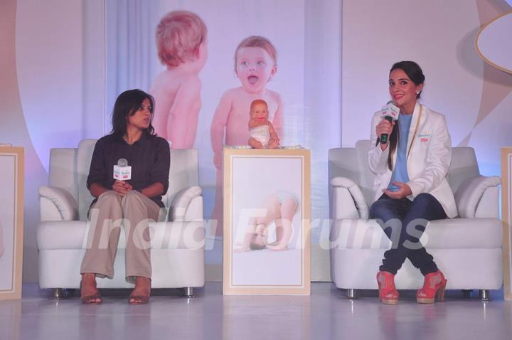 Mandira Bedi and Tara Sharma at Pampers Event