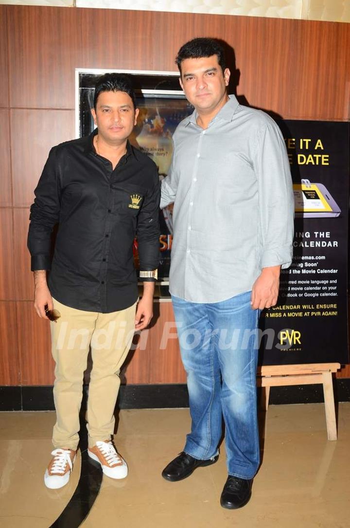 Bhushan Kumar and Siddharth Roy Kapur at Trailer Launch of Tamasha