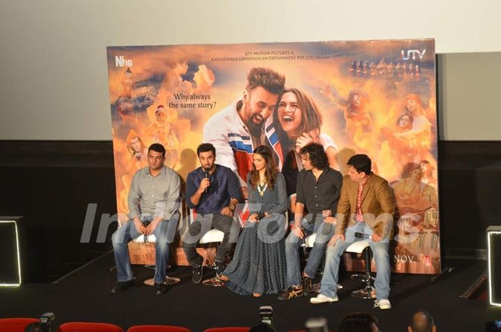 Ranbir Interacts With Media at Trailer Launch of Tamasha