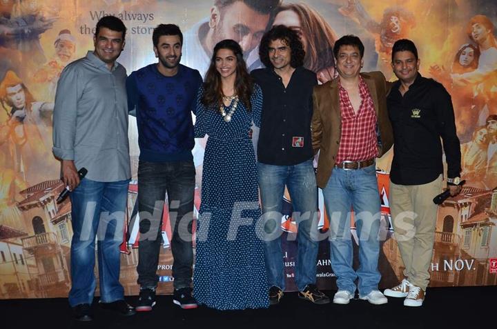 Whole Cast of Tamasha at Trailer Launch