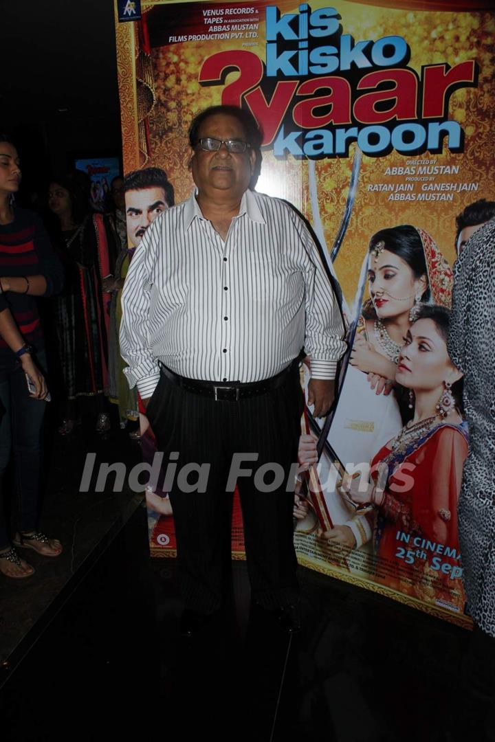 Satish Kaushik at Special Screening of Kis Kisko Pyaar Karoon