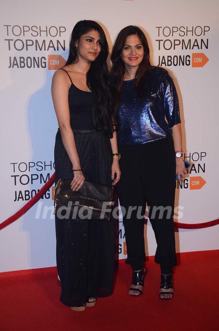 Alizeh and Alvira Agnihotri at Launch Of Topshop & Topman