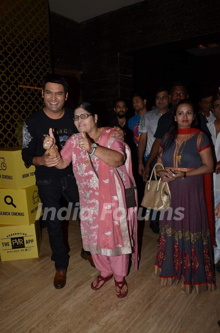 Kapil Sharma at Screening of Kis Kisko Pyaar Karoon