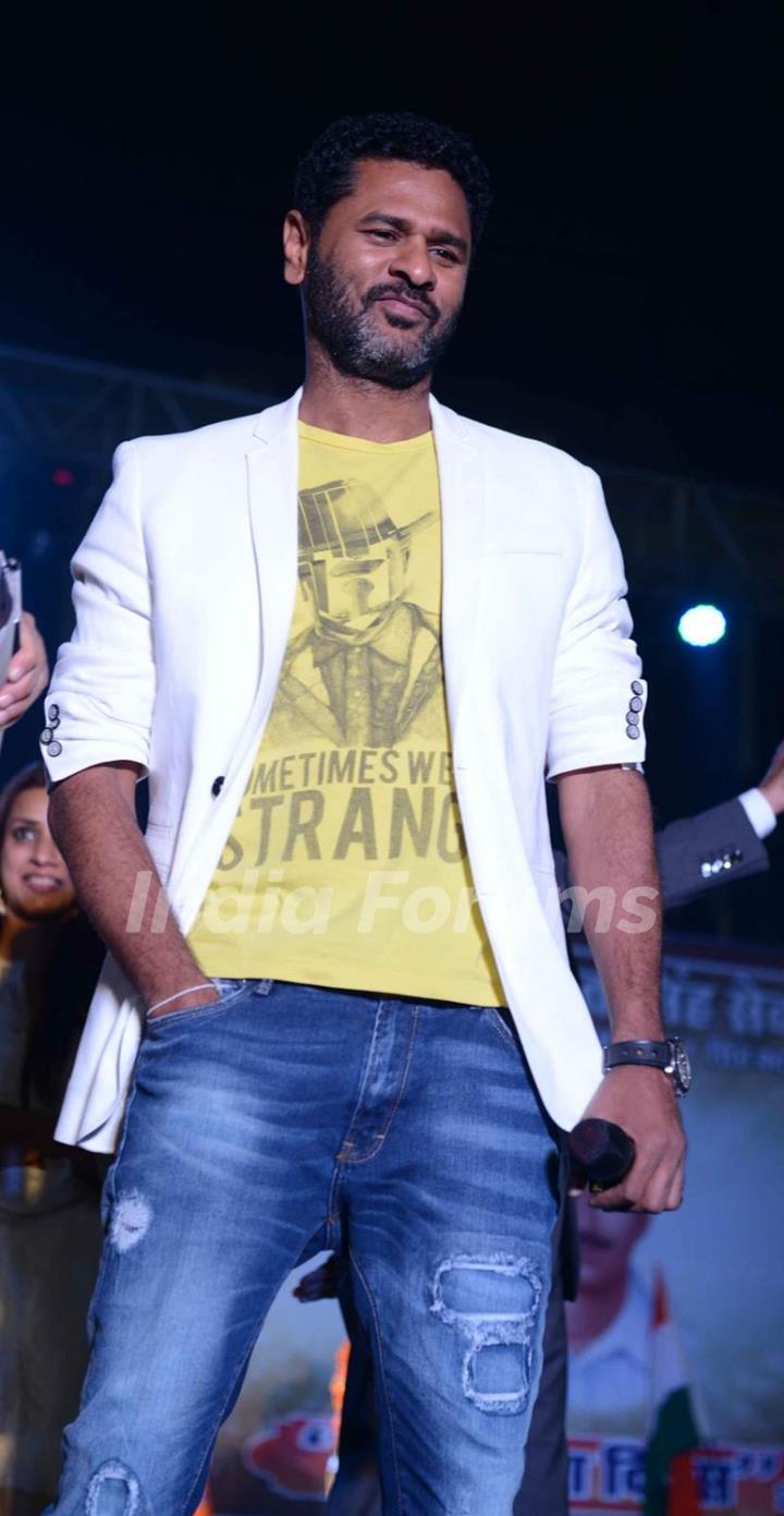 Prabhu Dheva was snapped at the Promotions of Singh is Bling in Delhi