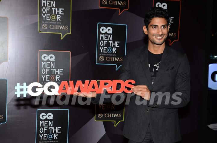 Prateik Babbar poses for the media at GQ India Men of the Year Awards 2015