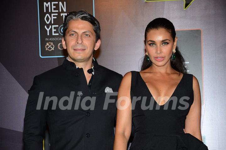 Lisa Ray with her husband at the GQ India Men of the Year Awards 2015