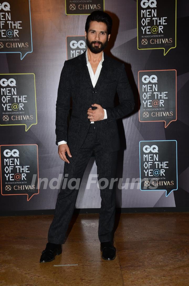 Shahid Kapoor at the GQ India Men of the Year Awards 2015