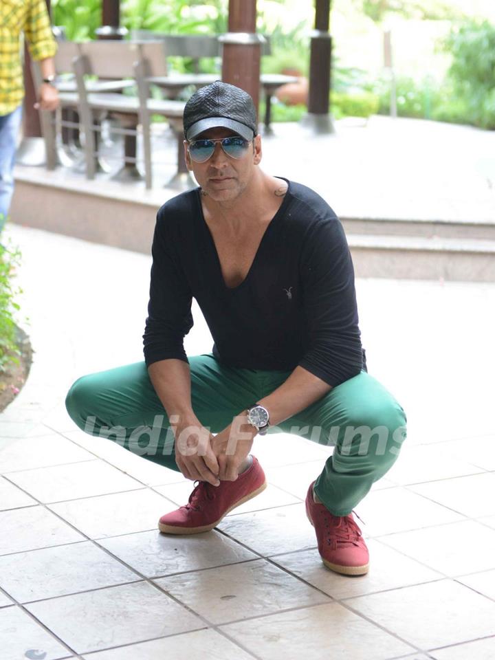 Akshay Kumar at the Press Meet of Singh is Bling in Delhi