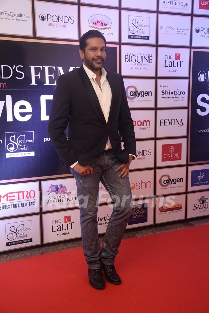 Rocky S poses for the media at Femina Style Diva &#8203;West &#8203;Awards 2015