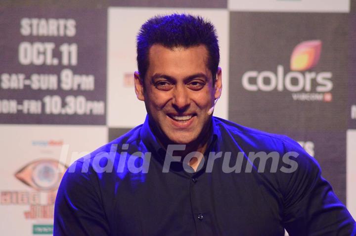 Salman Khan addresses the media at the Launch at Bigg Boss Nau