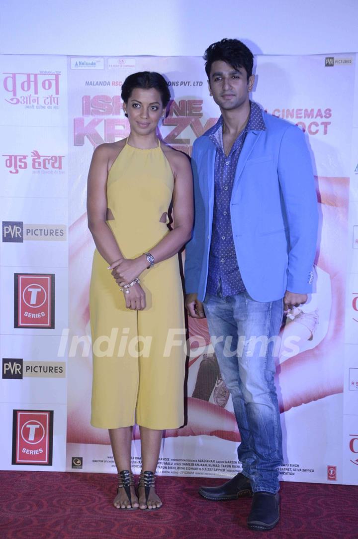 Mugdha Godse and Nishant Malkani pose for the media at the Trailer Launch of Ishq ne Krazy Kia Re