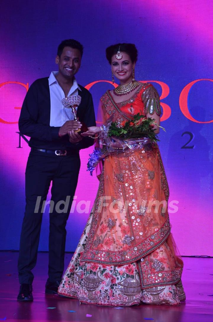 Dia Mirza felicitated at the Globoil Awards