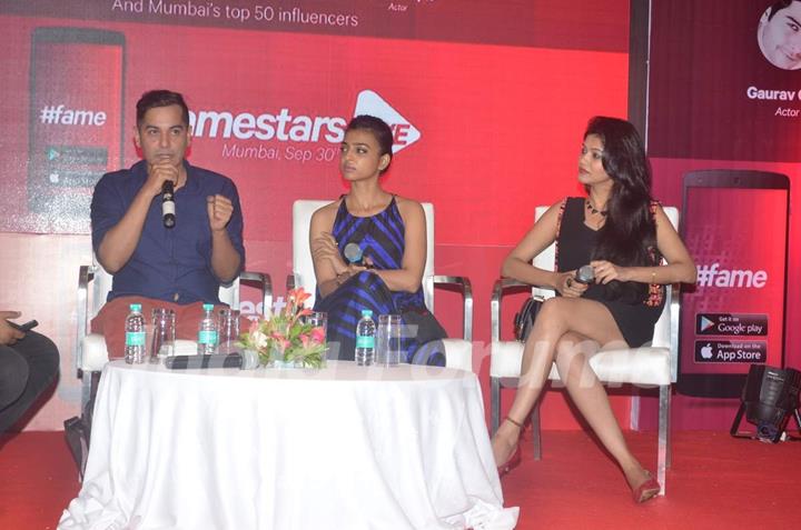 Radhika Apte and Gaurav Gera at Launch of Famestars Live