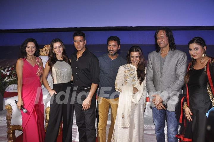 Team poses for the media at the Special Screening of Singh is Bling