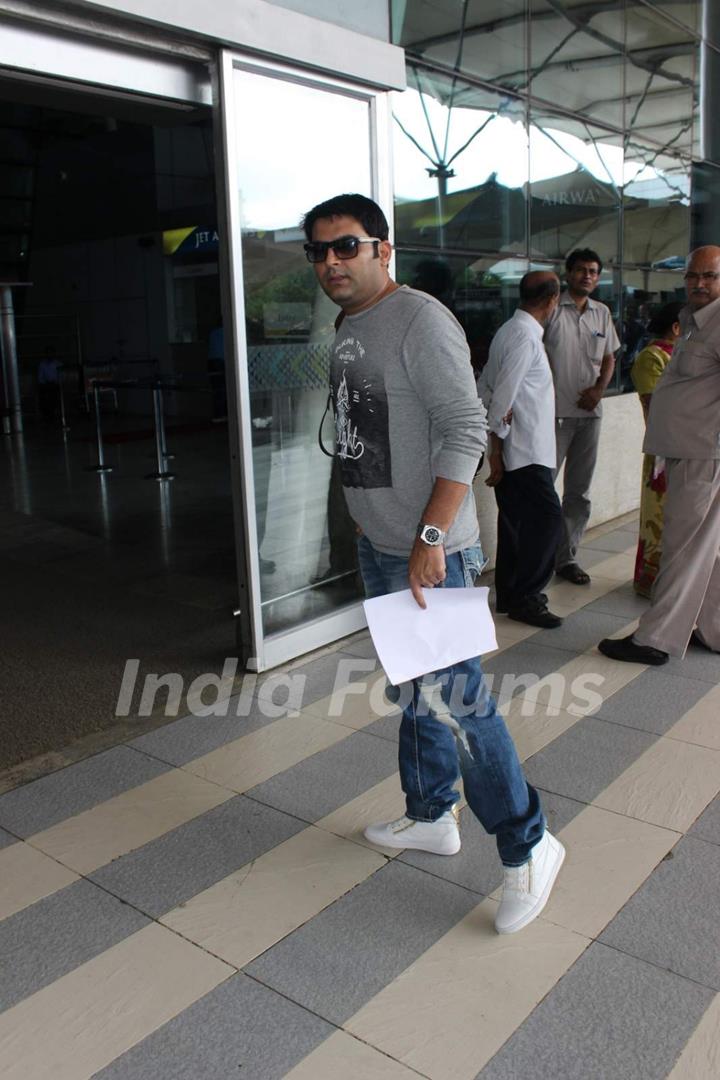 Kapil Sharma was snapped at Airport