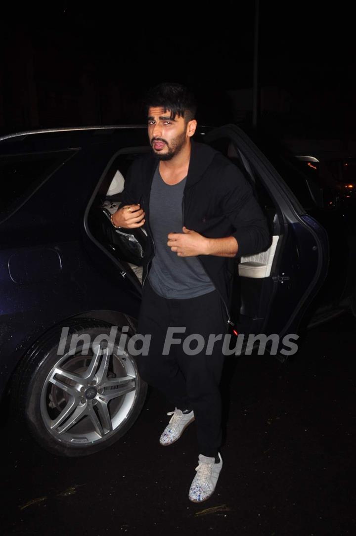 Arjun Kapoor was snapped at Private Airport