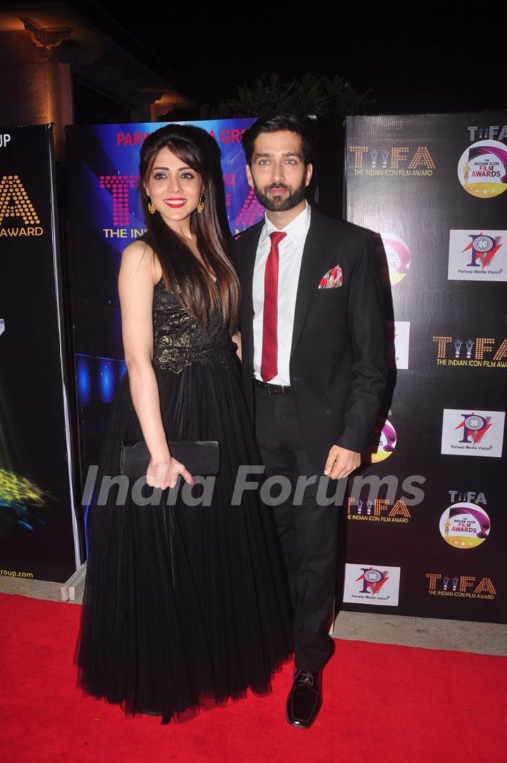 Nakuul Mehta and Jankee Parikh at TIFA Awards